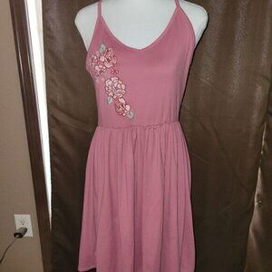 Pink Floral Piece Dress